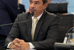 Marquinhos Trad, vereador de Campo Grande, durante sessão na Câmara Municipal